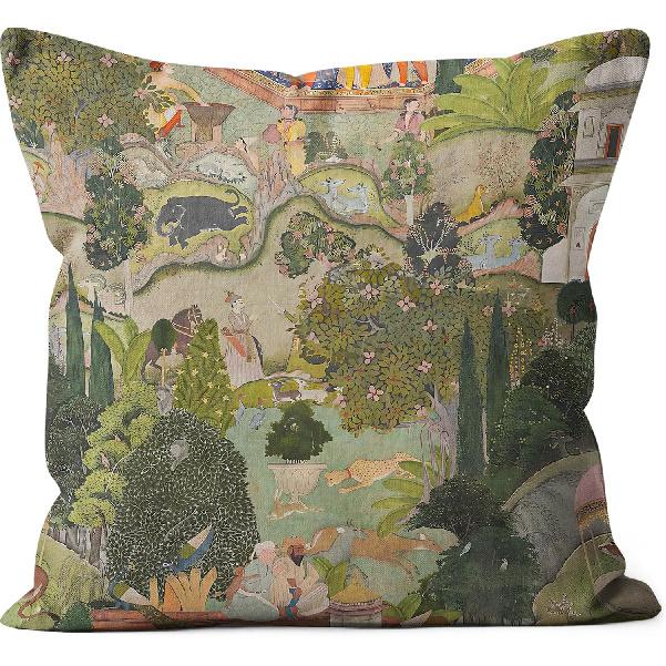 Maximalist Funky Tiger Leopard Cheetah Pillow Covers 18x18, Eclectic Home Decor, Tropical Trendy Preppy Colorful Tiger Decorative Throw Pillow Covers Multicolour-indian