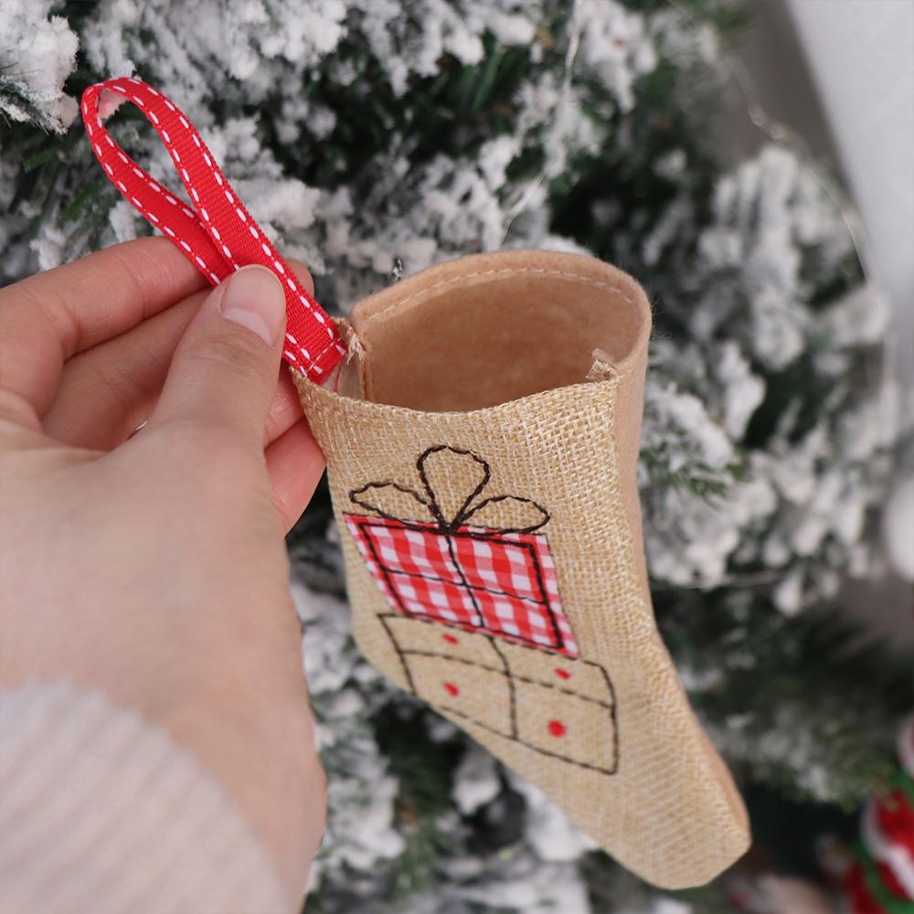 Hanging Christmas Gift Bag Decorative Christmas Decoration New Year