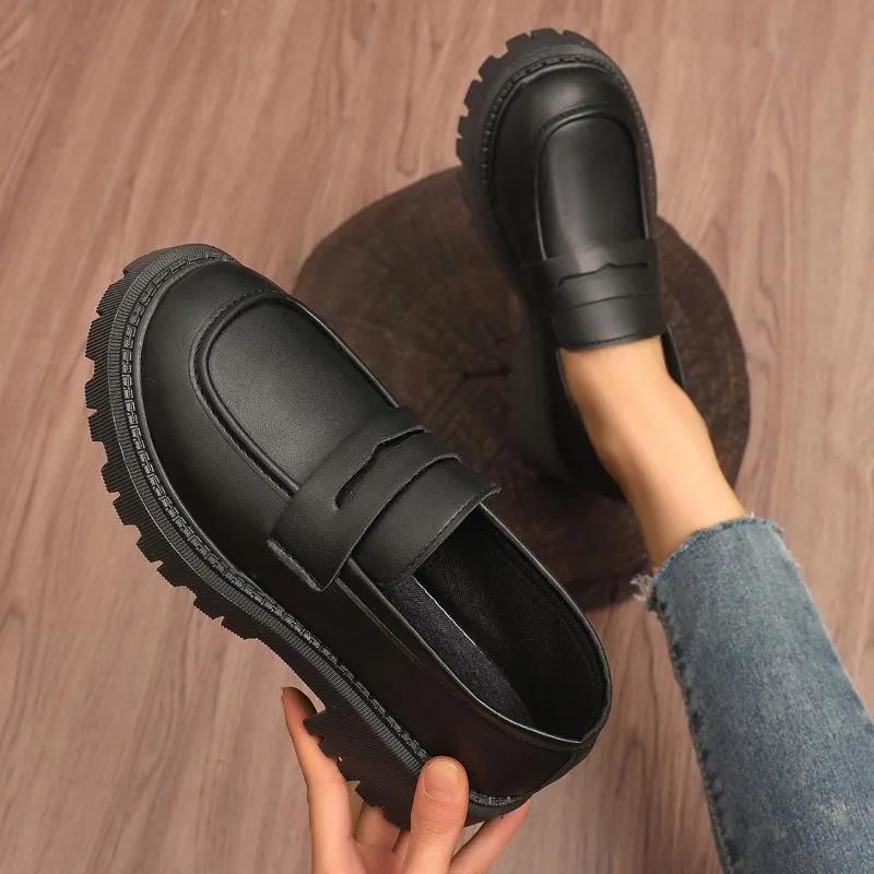 Shoes for Women  Brand Loafers Women's High Heels Fashion Slip-on Plus Size Office and Career New Best Seller High Heels