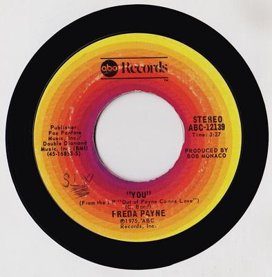 7inch Record FREDA PAYNE - You ABC12139 ABC Records 1975 US Soul/Funk Used