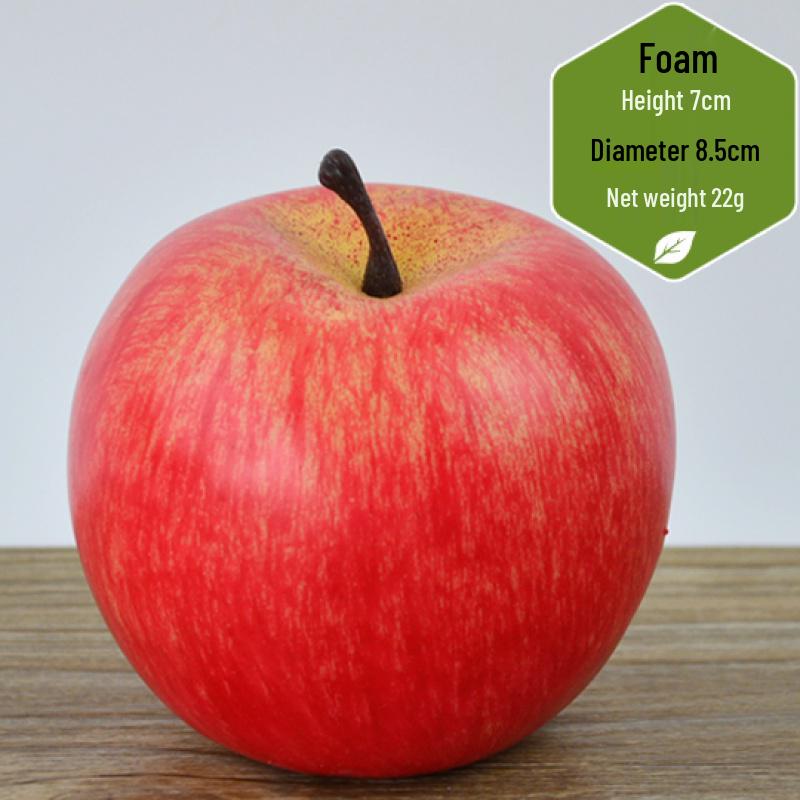 Colorful Apple Foam Fake Fruit Props for Photography, Christmas Decorations, Teaching Aids, and Toys