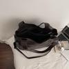 Faux Leather Tote Bag with Dual Zipper Pockets Adjustable Shoulder Strap Women's Everyday Fashion Handbag
