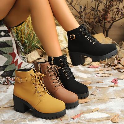 Women High Heel Ankle Boots Fashion Luxury Comfortable Shoes Female Autumn Winter Outdoor Designer Booties Woman Botas De Mujer