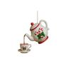 2D Acrylic Christmas Teapot Decorative Pendant Is Suitable For Holiday Decoration And Is A Gift For Tea Lovers