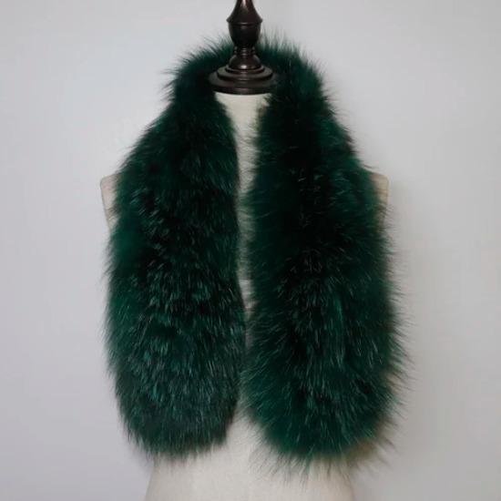 Hot Sale Natural Fox Fur Scarf Winter Women Knitted Real Fox Fur Scarves Outdoor Warm Lady Quality Genuine Fox Fur Muffler