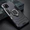 KEYSION Custodia blindata antiurto per Samsung A12 con anello reggiano Bumper Cover posteriore in silicone per Galaxy A12