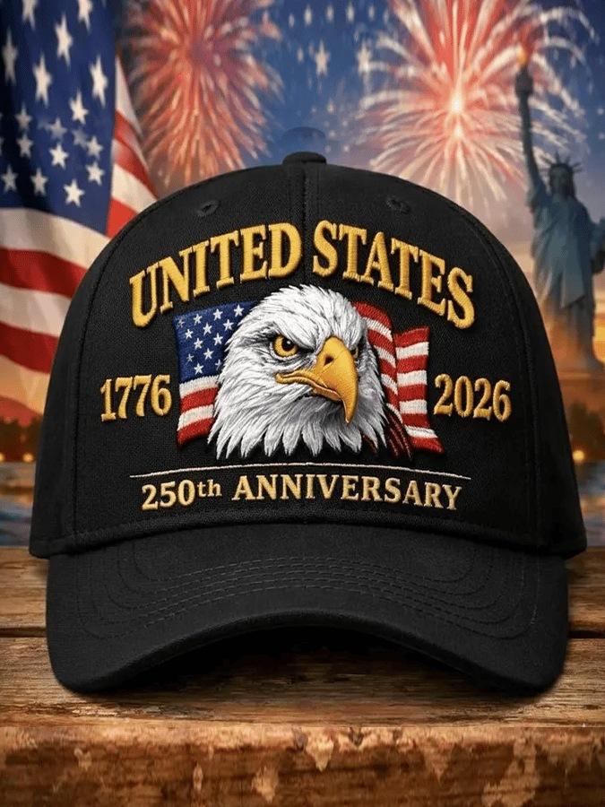 New American Week Commemorative Baseball Cap D Digital Printing Baseball Cap American Retro Cap
