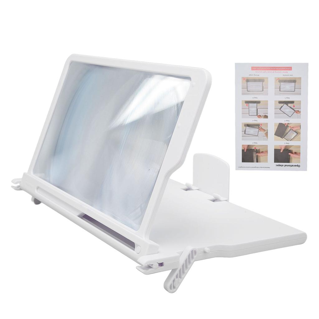 3D HD Mobile Phone Screen Magnifier 12.5 Inch Pull Out Phone Screen Enlarger for Movies Video Games