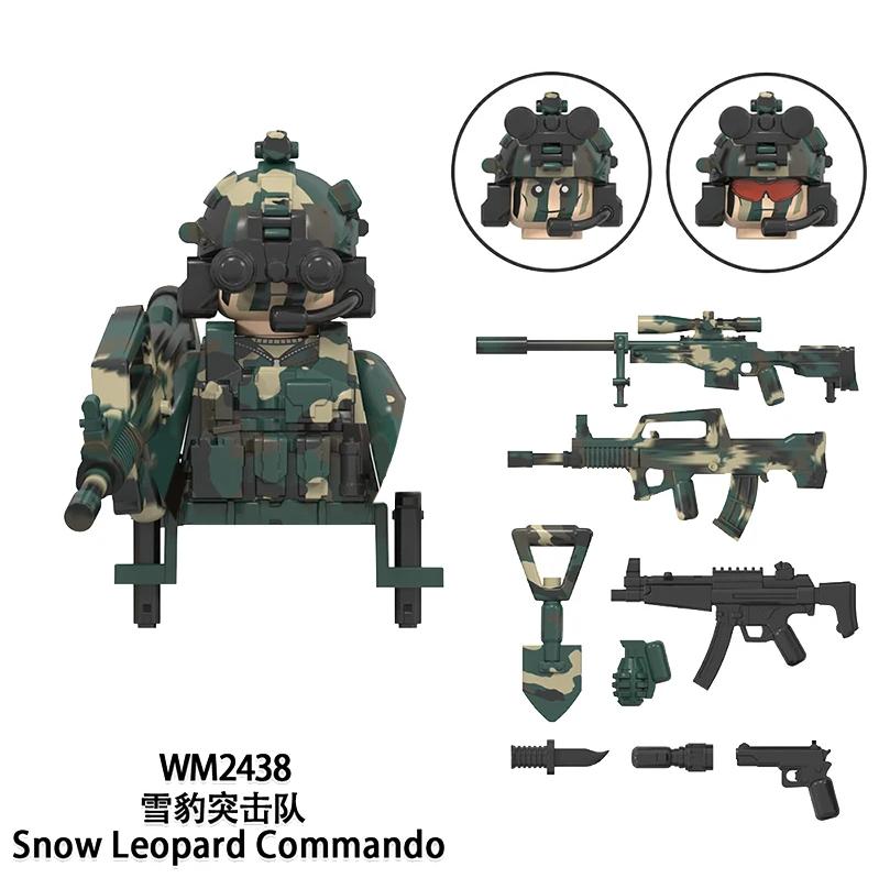 WM6147 WM6168 Vojenská série SWAT Speciální jednotky Stavebnice Komando Voják Městská policie Čepice Mini Akční figurka Hračky