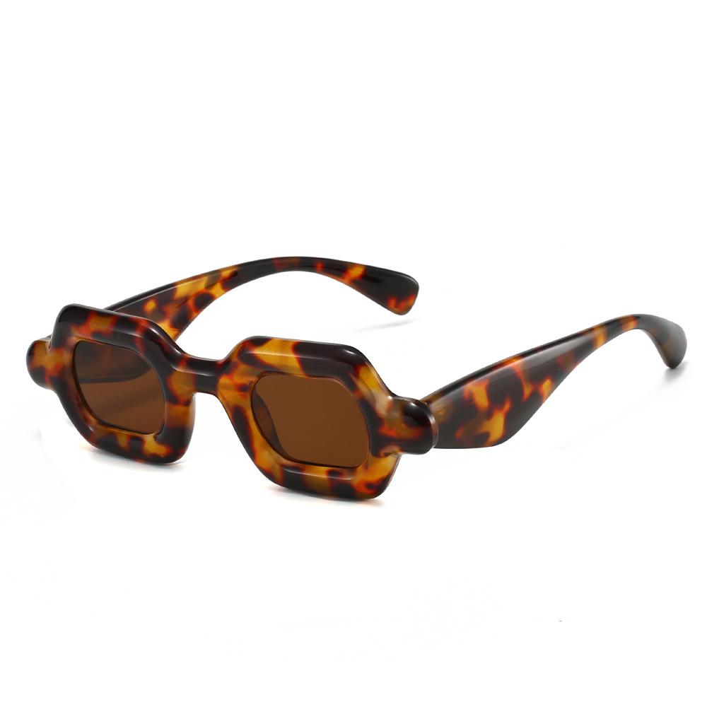 Unique Y2K Candy Color Small Square Women Sunglasses Fashion Brand Designer Unique Wide Legs Men Punk Gradient Shades UV400
