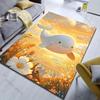 1PC Cute Whale, Sunshine, Flower Field Carpet for Living Room Bedroom Sofa Home Decor Rus Non-slip Floor Mat Luxury Gift