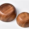 Acacia Wood Original Wood Grain Salad Bowl Wooden Creative Simple Rice Bowl Environmentally Friendly Circular Wooden Bowl
