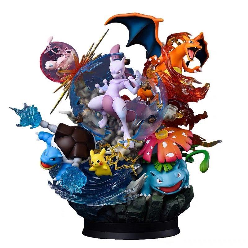 

2026 New Pokemon Reverse Dream Pet Pikachu Evolution Group Gk Action Figure Model Toy Anime Decoration Small Sprite Frog Gifts