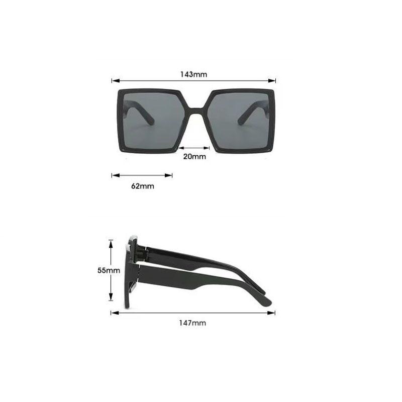 Square Sunglasses Women Oversized Sunglasses Women High Quality Women Bicycling Travelling Eyewear Big Frame Shades