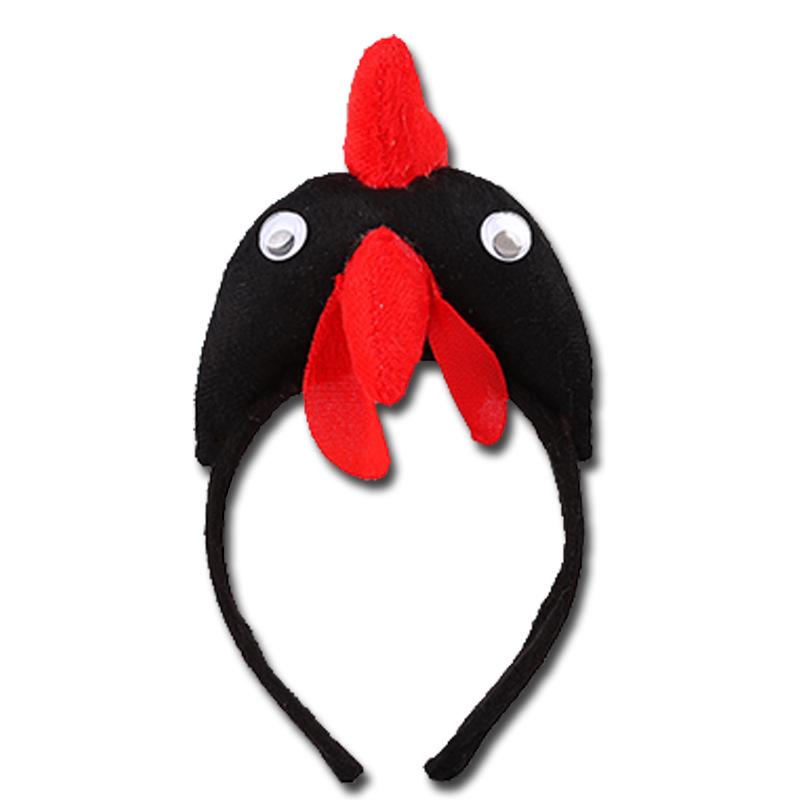 Zodiac Animal Horn Headband: Cow, Rabbit, Tiger, Dog, Cat, Wolf, Devil. Perfect for Costumes and Performances.