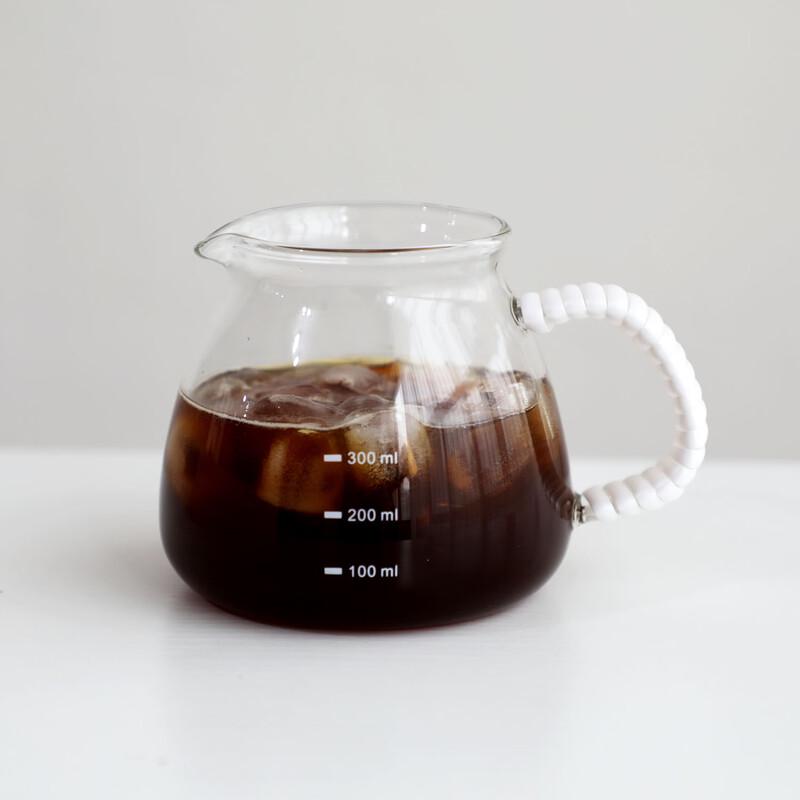 

OLOEY Japanese Rattan-Wrapped Glass Coffee Sharing Pot
