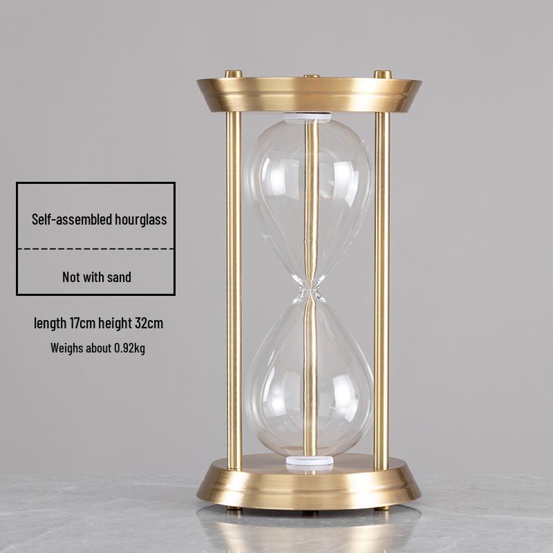 Moderní minimalistické přesýpací hodiny: Sestavitelná luxusní písková dekorace, Stolní ozdoba s tekutým pískem, Kreativní dárek k narozeninám.