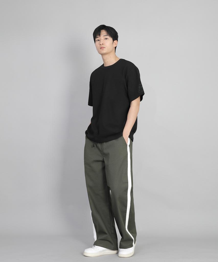 Seinteukeulu White P-Line Ex Wide Pants Plw-341 Khaki