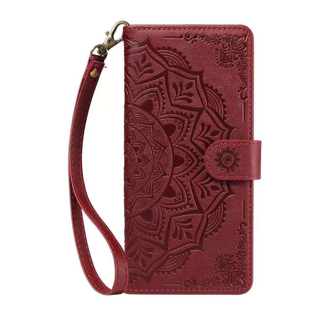 Huawei Nova 12 SE Embossed Mandala Leather Flip Case with Card Holder
