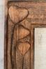 Cornice per Foto in Legno Intagliata a Mano con Cuori | Cornice per Foto Rustica Vintage