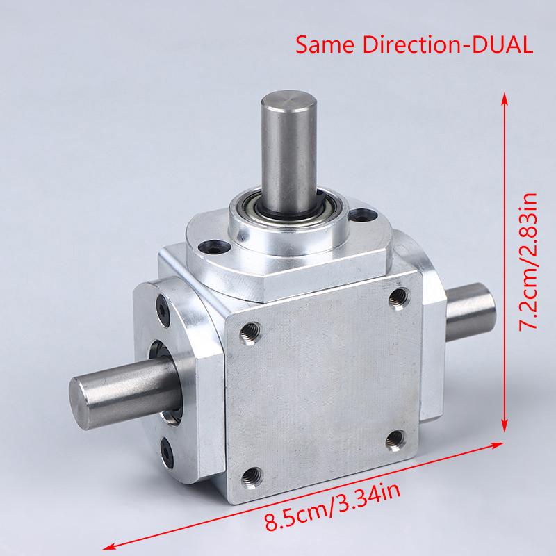 1:1 Transmission Gearbox 8Mm 20T Commutator Right Angle Spiral Bevel Gear Reduction Gearbox