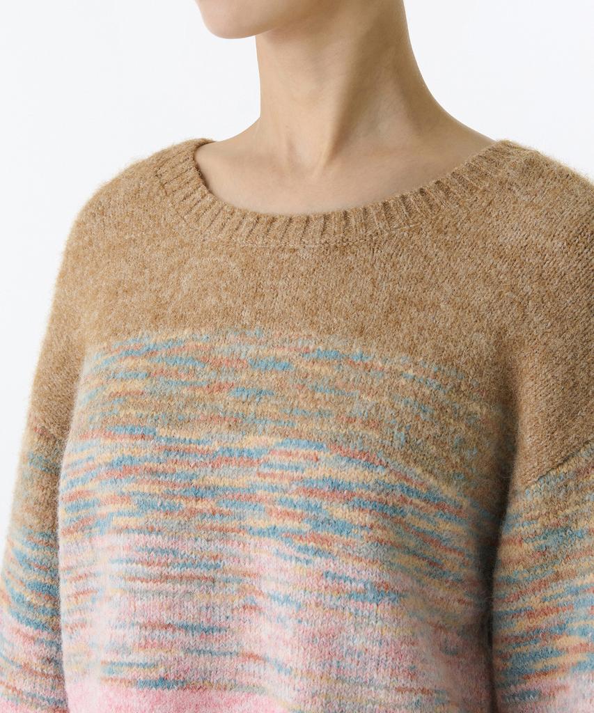 MUSINSA STANDARD WOMAN Women'S Gradient Loose Crop Knit [Brown]