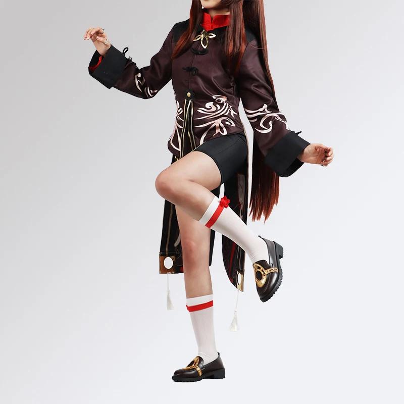 Hutao Cosplay Costume Shoes Uniform Chinese Style Halloween Costumes for Women Game Hu Tao  