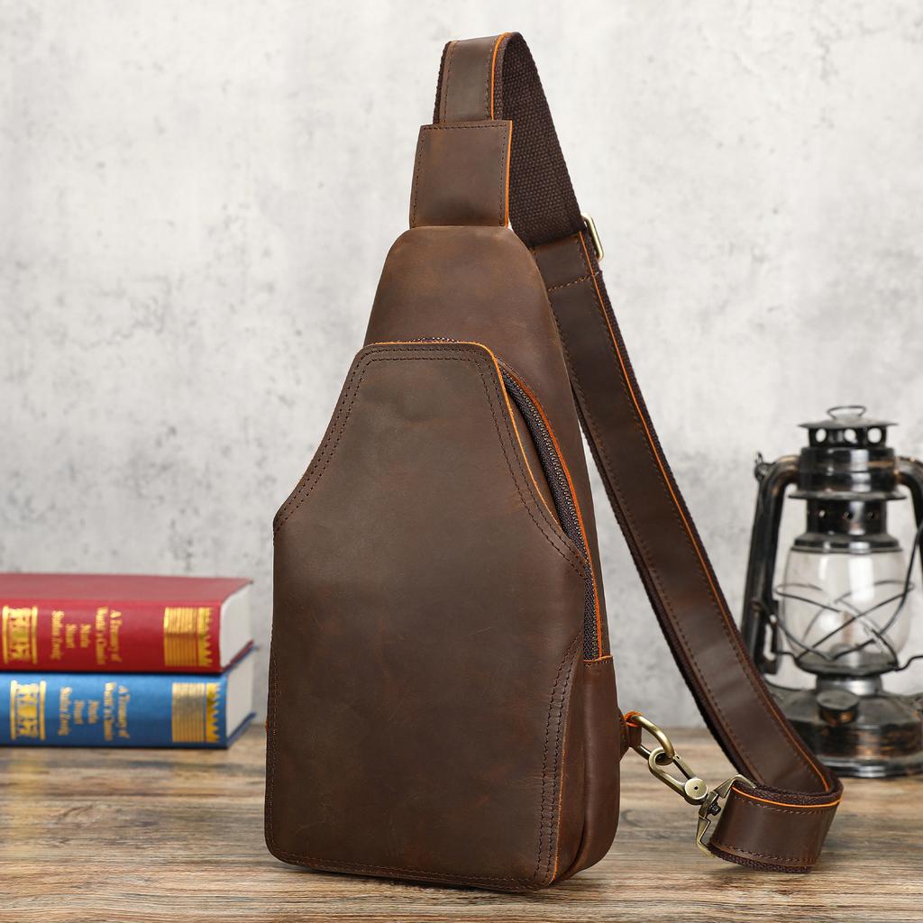 Retro Mode Umhängetasche - Multifunktionale Single-Shoulder Crossbody-Tasche für den Außenbereich und Portabilität
