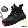 Safety Shoes Work Shoes Steel Toe Men Puncture-protective Work Boots Indestructible Safety Lightweight