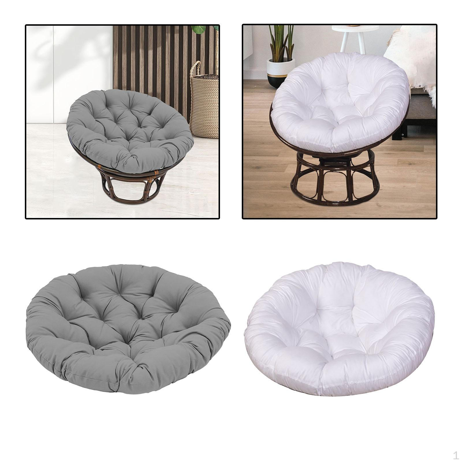 

2x Сменные подушки для сиденья для улицы, подушки для стула, круглые 24 дюйма x 24 дюйма, для патио, для качелей