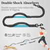 Heavy Duty Nylon Dog Leashes with Elastic Rope Waist Belt Bag and Safety Reflective Design for Breeds Walking
