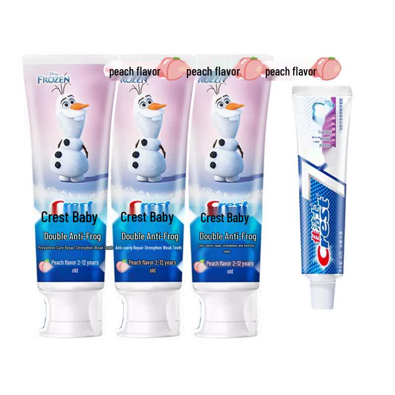 Crest Kids Anti-Cavity Toothpaste Olaf Bundle with Adult Toothpaste