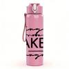 1PC Single Taken Forever Cursive 750ml Color Plastic Sports Water Bottle Leakproof Flip Straw Lid Suitable for Sports Office Home Use