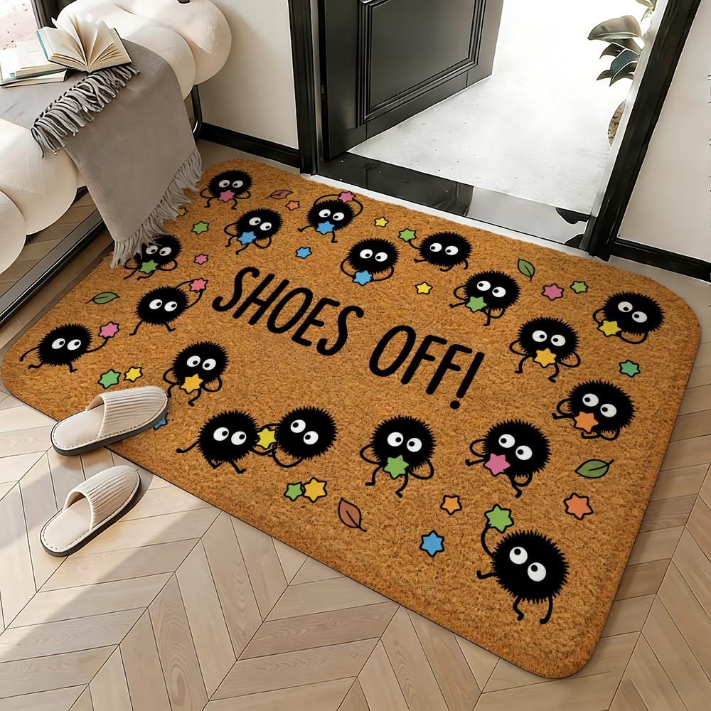 Soft Absorbent Non-Slip Rug Soot Sprites Floor Mat Home Decor Doormat Bedroom Floor Mat Shower Carpet