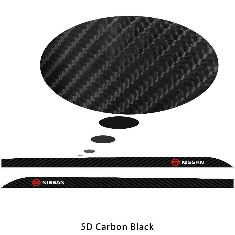 2Pcs Carbon Car Door Side Skirt Sill Stripe Sticker Anti-scratch Refit 3D Sticker For Nissan Nismo Qashqai J11 J10 Juke X Trail T32 Tiida Leaf