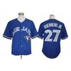 Toronto Blue Jays 27 Baseball Jersey Loose Fit Button-Up Shirt Men Sports Fan Apparel