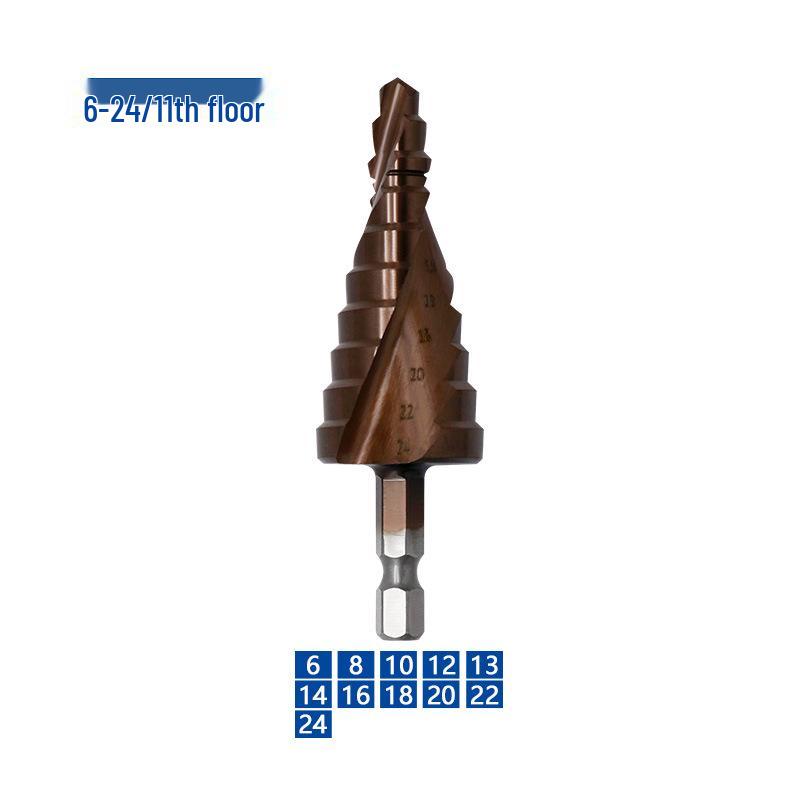 Industrial-Grade M35 Cobalt Steel Step Drill Bit with Hex Shank