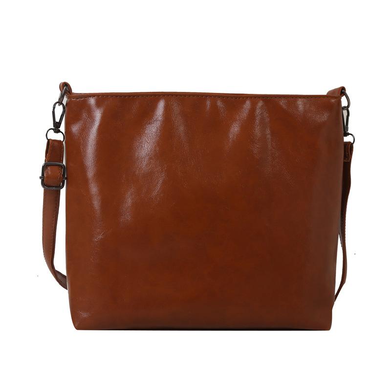 Retro fashion new casual solid color 2025 new trend large capacity autumn and winter shoulder crossbody tote women's bag
