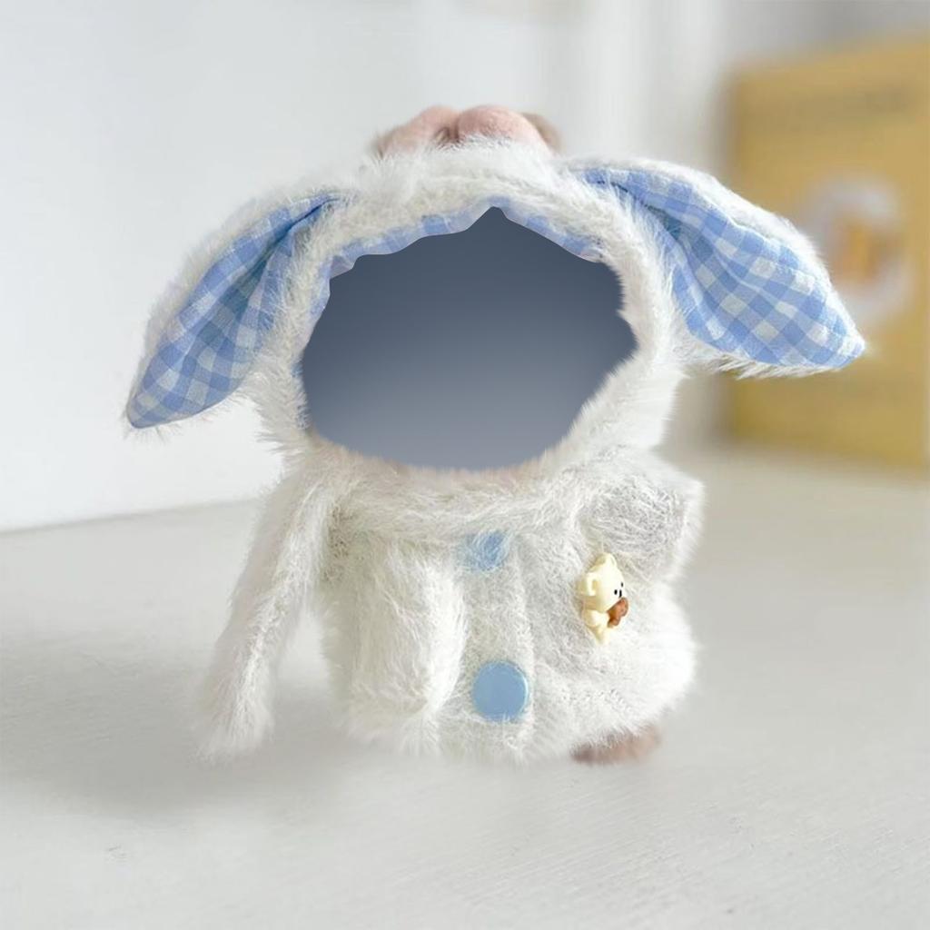 Doll Clothes Set 17cm Doll Accessories Love Heart Top Scarf Hat No Dolls