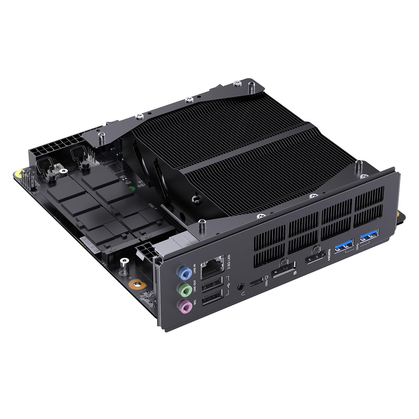 

MINISFORUM BD795i SE AMD Ryzen 9 7945HX Mini Radeon Gaming DDR5 Dual 2230 Key E RJ45 8K output barebone kit [Остання версія] Материнська плата Mini-ITX, ПК,