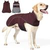 Winter Double-Layer Warm Dog Jacket: Windproof, Waterproof, Leash-Compatible, for Large Dogs