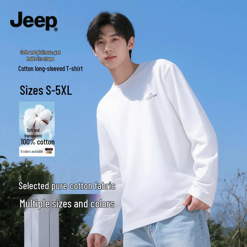 JEEP Men s Breathable Athletic Long Sleeve T-Shirt 5XL