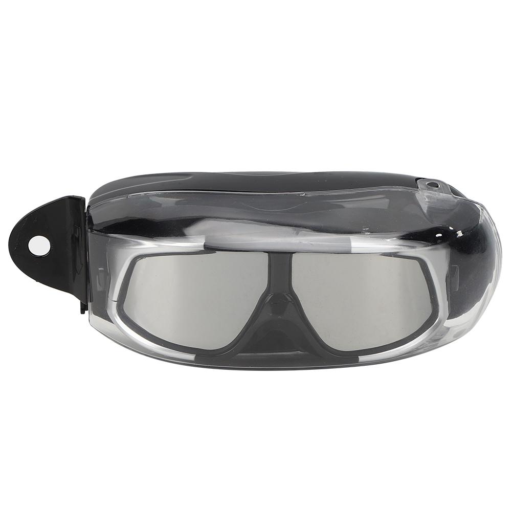 Adult Large Frame Waterproof Antifog Swimming Goggles Electroplate Plain Glass Diving Supply