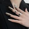 Women Gold Silver Rings Fashion Novel Niche High-grade Sense Open Finger Ring