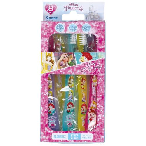 Skater Toothbrush for Kindergarteners 3-5 Years Old Soft 8 Pieces 14cm Disney Princess TB5SE-A