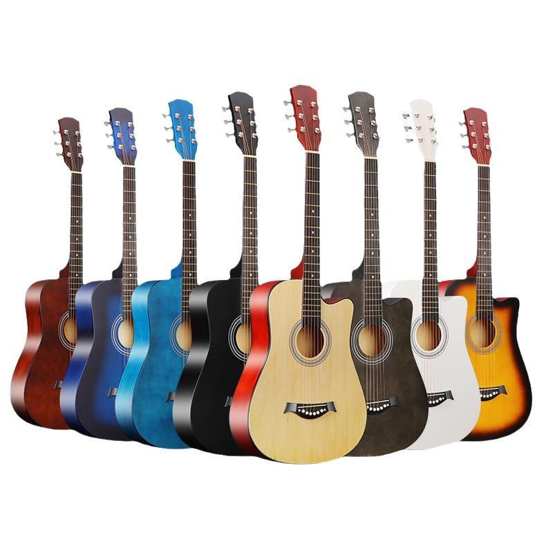 38" & 41" Wooden Beginner Practice Guitars In Stock