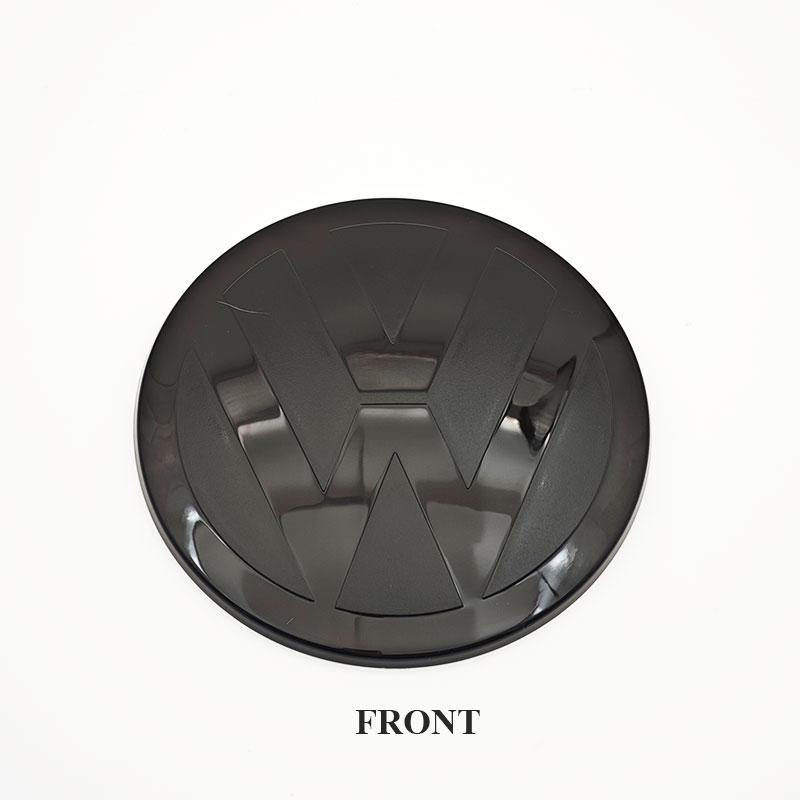 2026 Neu Für VOLKSWAGEN VW VW T-ROC ABS Spiegel Schwarz 144mm 113mm Emblem Auto Frontgrill Logo Heckklappen Emblem Für Volkswagen T-