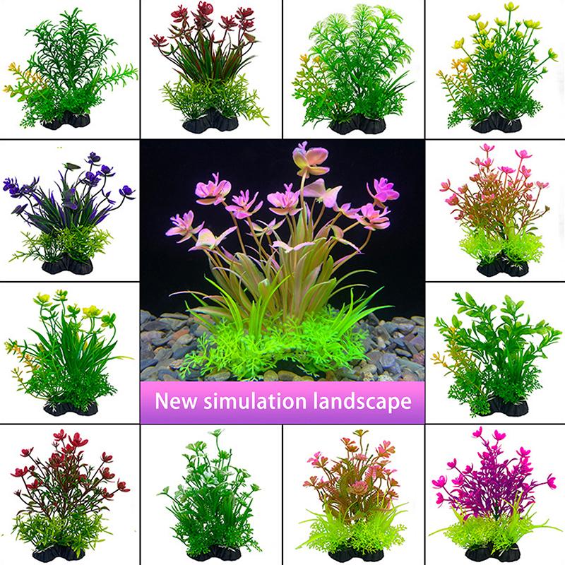 Aquarium Kunststoff Simulationspflanze Aquarium Künstliche DIY Wasserpflanze Wassergras Aquarium Dekorationen Zubehör
