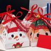 16 Pcs Christmas Treat Boxes Portable Candy Goody Container for Snacks Biscuits Cupcakes Chocolates Lollipops Party Favors