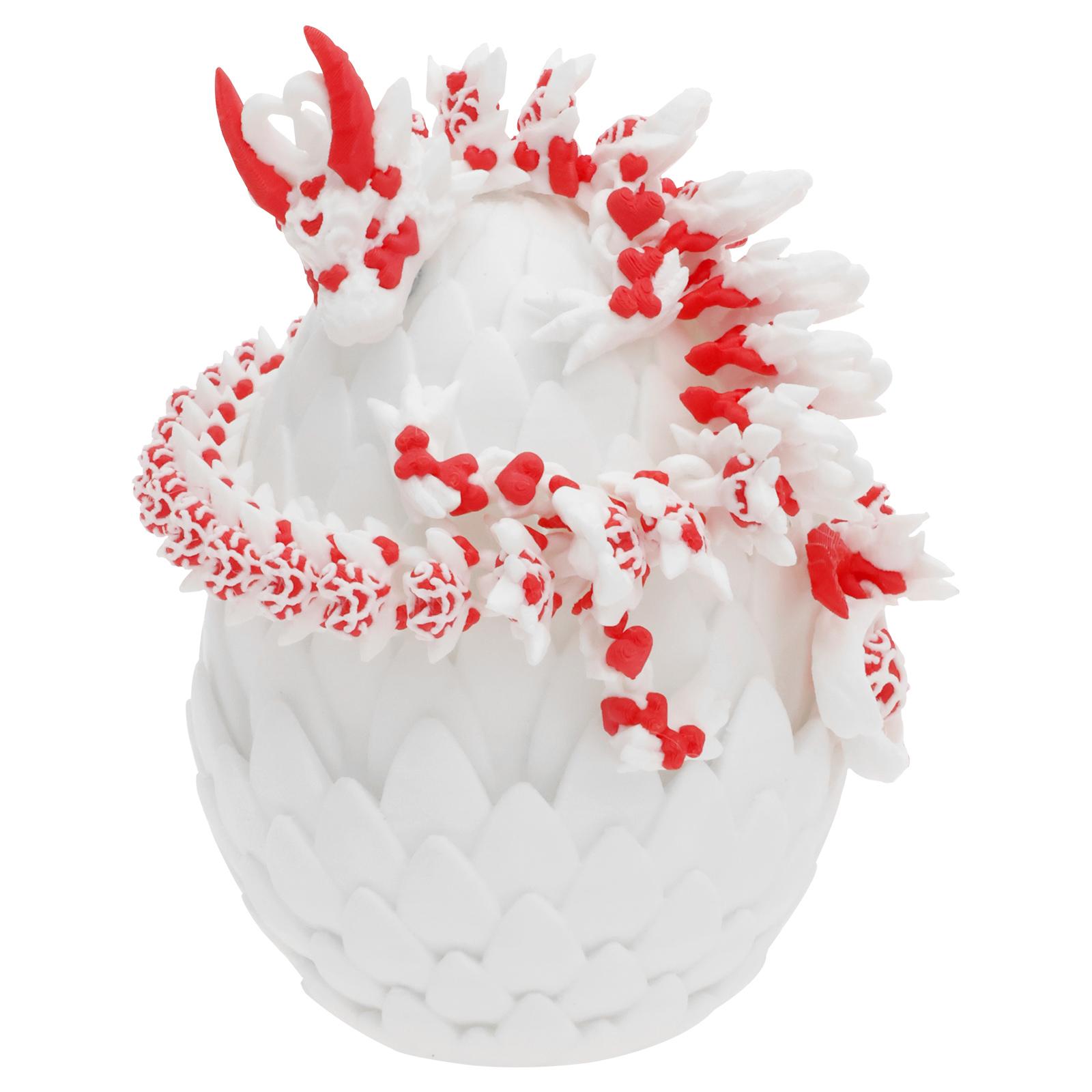 

Little Articulated Dragons Set Exquisite Printed Mysterious Toys Kit Multipurpose 3D Dragon in Egg for Office Decoration